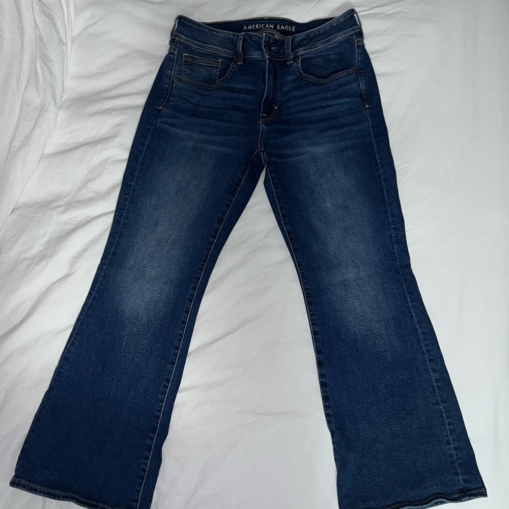 American Eagle Outfitters Super Stretch X-Short Kickboot Jeans